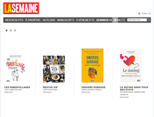 Tablet Screenshot of editions-lasemaine.com